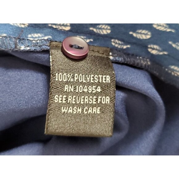 Sleeveless Top Blouse Blue Women size Medium - Picture 7 of 8